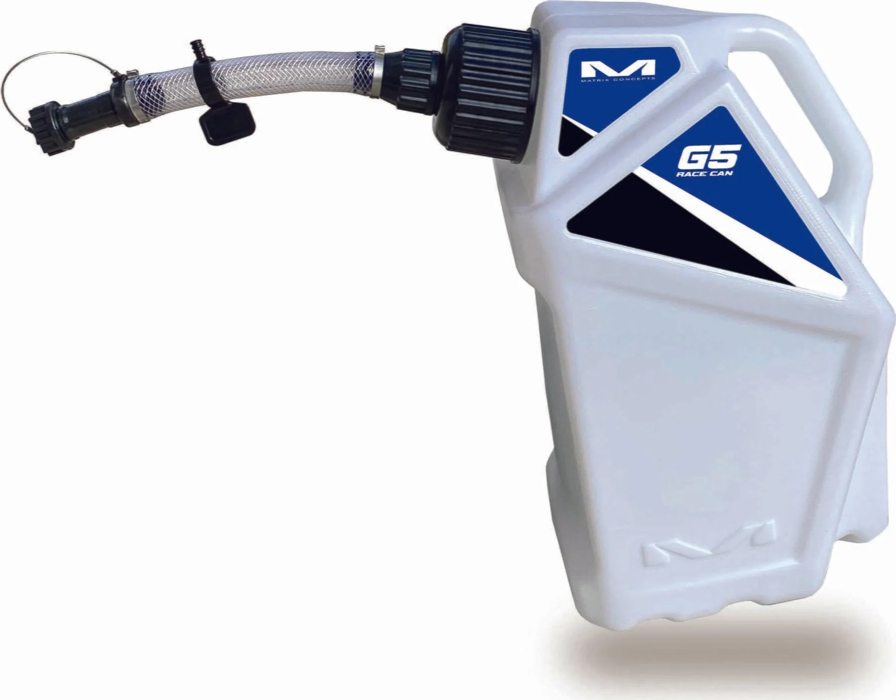 G5 5 Gallon Utility Jug in a durable design, ideal for transporting liquids, featuring a sturdy handle and a secure lid.