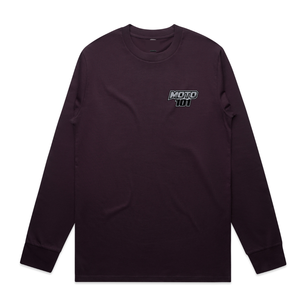 Long Sleeve Moto101 Brand tee