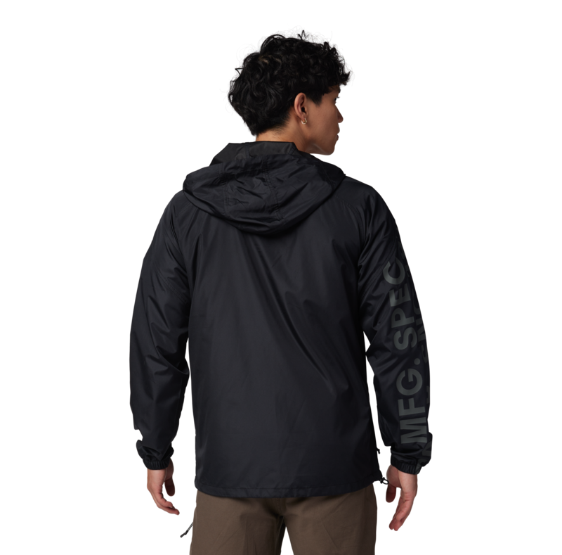 Barge Windbreaker Jacket - Black