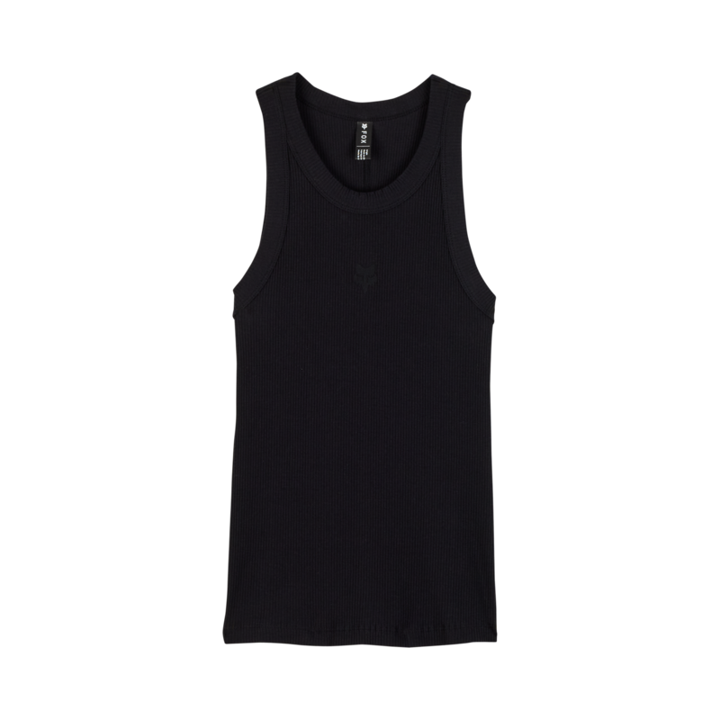 Womens Wordmark Rib Tank BLACK XSmall Image