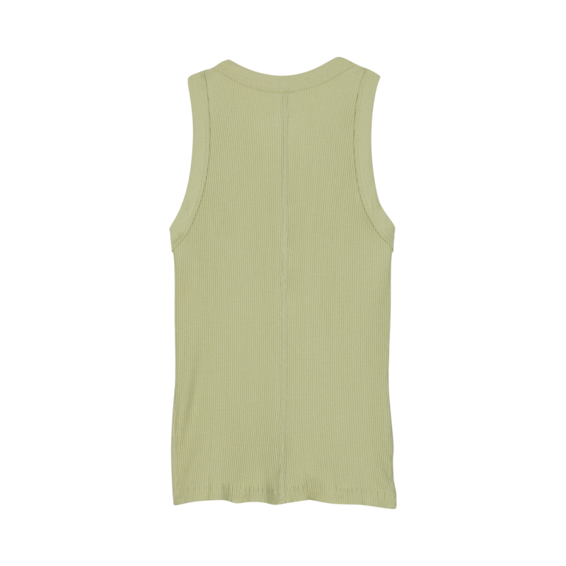 Womens Wordmark Rib Tank - Cactus