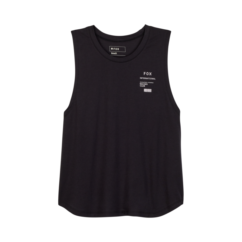 Womens Numerical Biker Tank BLACK XSmall Image