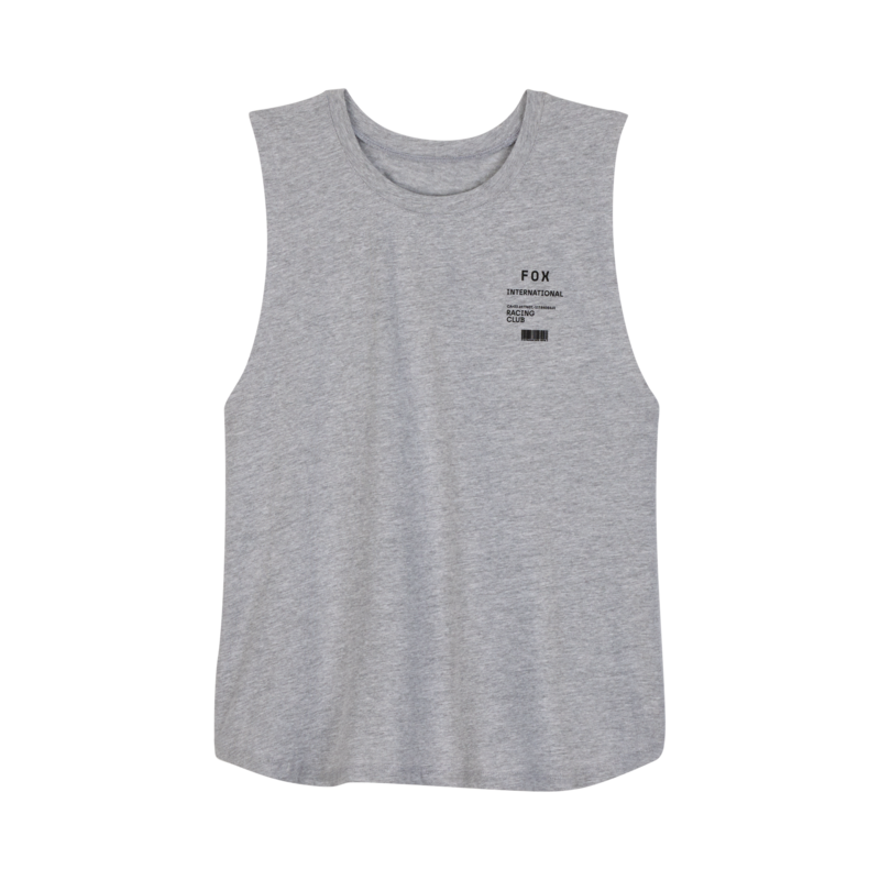 Womens Numerical Biker Tank LIGHT HEATHER XSmall Image