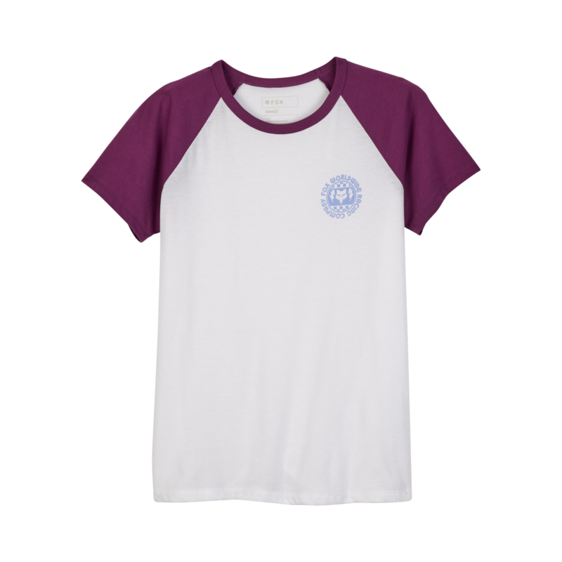 Womens Next Level Raglan Tee WHITE XSmall Image