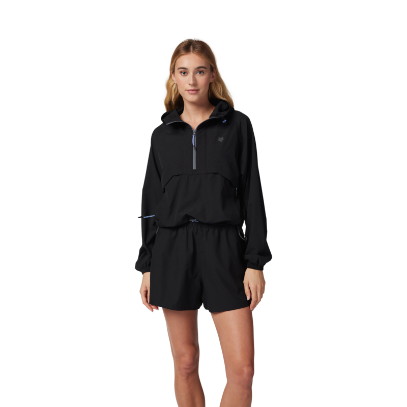 Womens Survivalist Windbreaker Jacket - Black