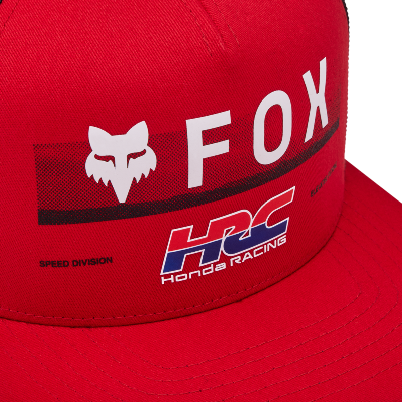 Fox x Honda Snapback Hat - Flame Red