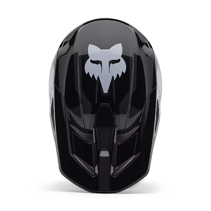 V1 LEAN HELMET in matte black with an aerodynamic design, showcasing its sleek look and ventilation features.