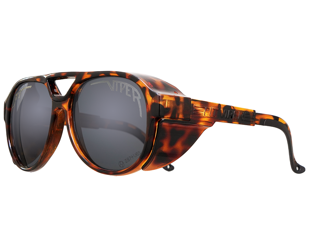 / Polarized Z87+ Smoke | The Landlocked Exciters with a Polarized Z87+ Smoke lens from Pit Viper Sunglasses