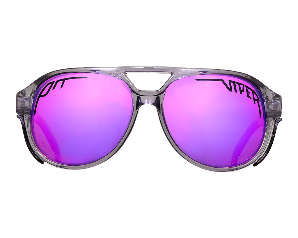 / Polarized Z87+ Purple | The Smoke Show Exciters with a Polarized Z87+ Purple lens from Pit Viper Sunglasses