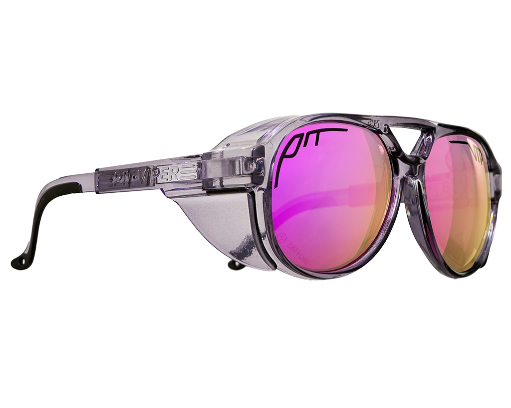 / Polarized Z87+ Purple | The Smoke Show Exciters with a Polarized Z87+ Purple lens from Pit Viper Sunglasses