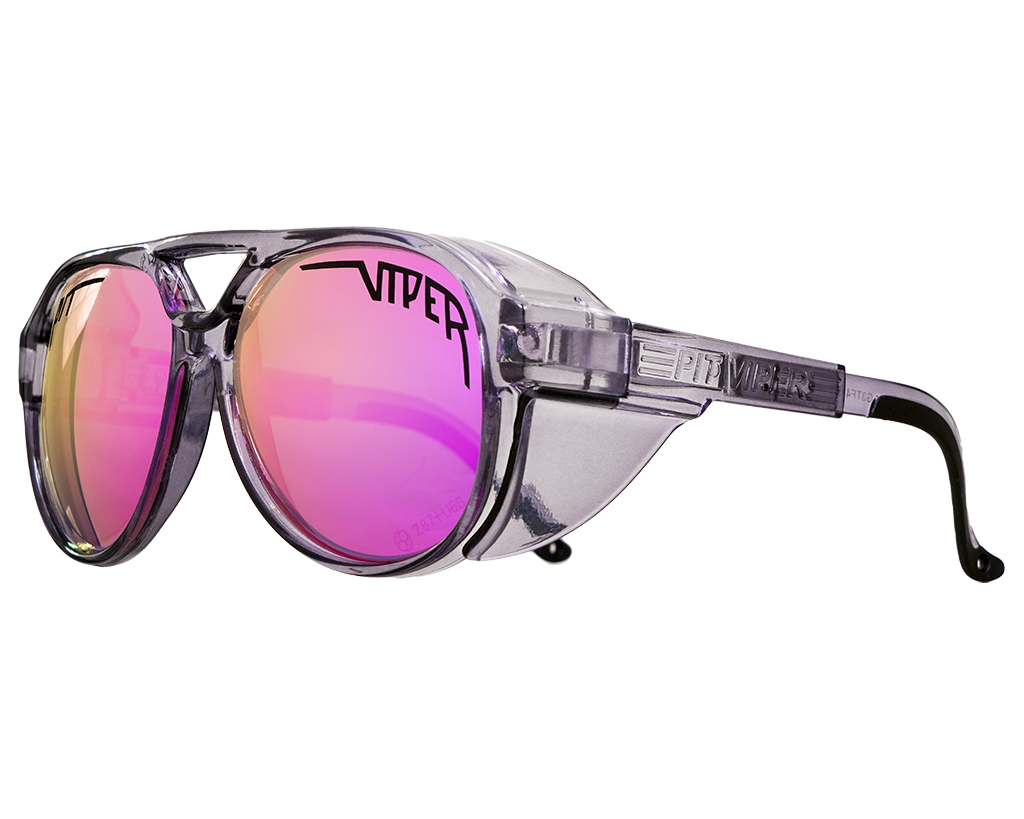 / Polarized Z87+ Purple | The Smoke Show Exciters with a Polarized Z87+ Purple lens from Pit Viper Sunglasses