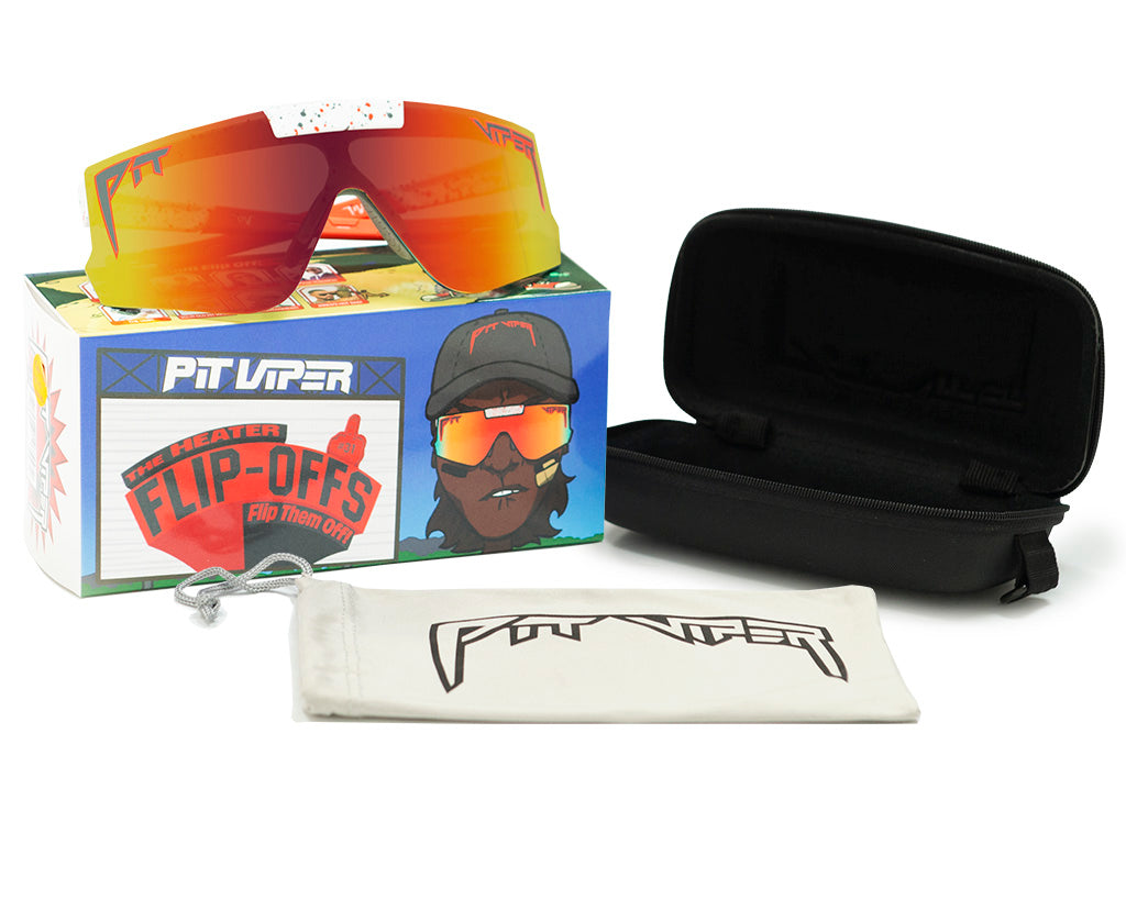 / Red | The Heater Flip-Offs from Pit Viper Sunglasses