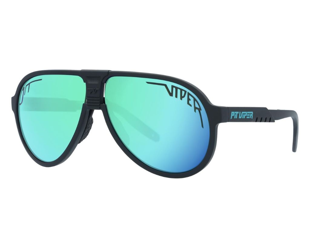 / Polarized Blue-Green | The Exec Jethawk with a Polarized Blue-Green lens from Pit Viper Sunglasses