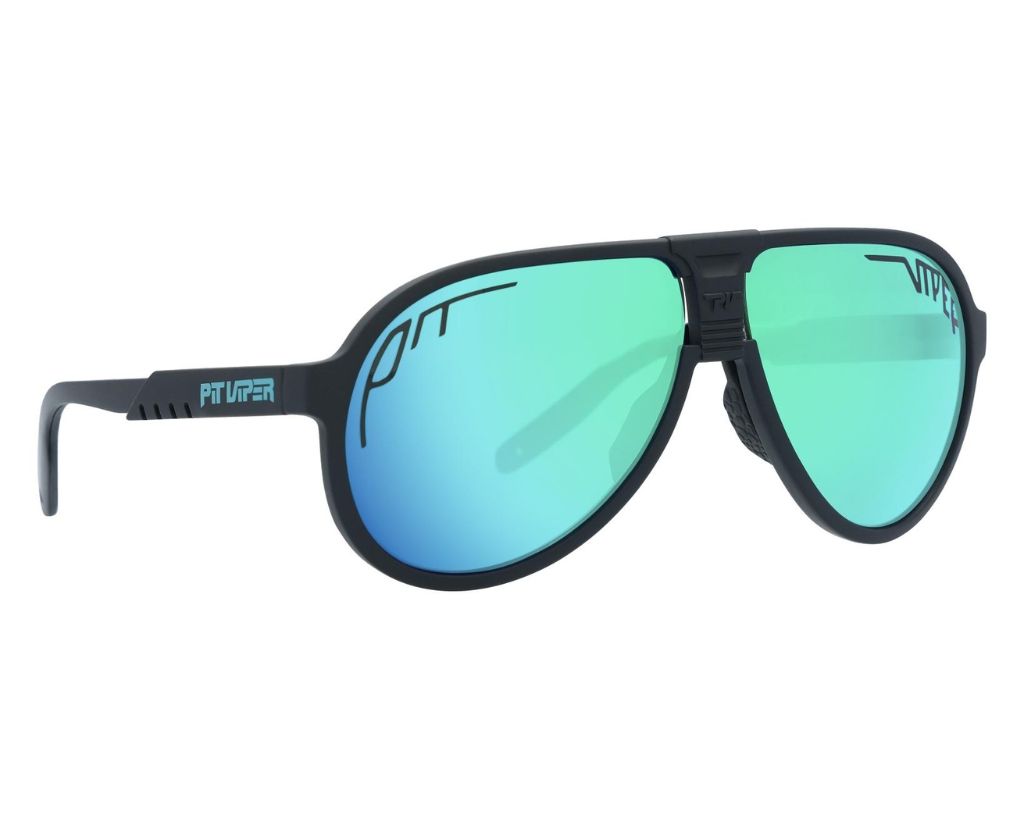 / Polarized Blue-Green | The Exec Jethawk with a Polarized Blue-Green lens from Pit Viper Sunglasses