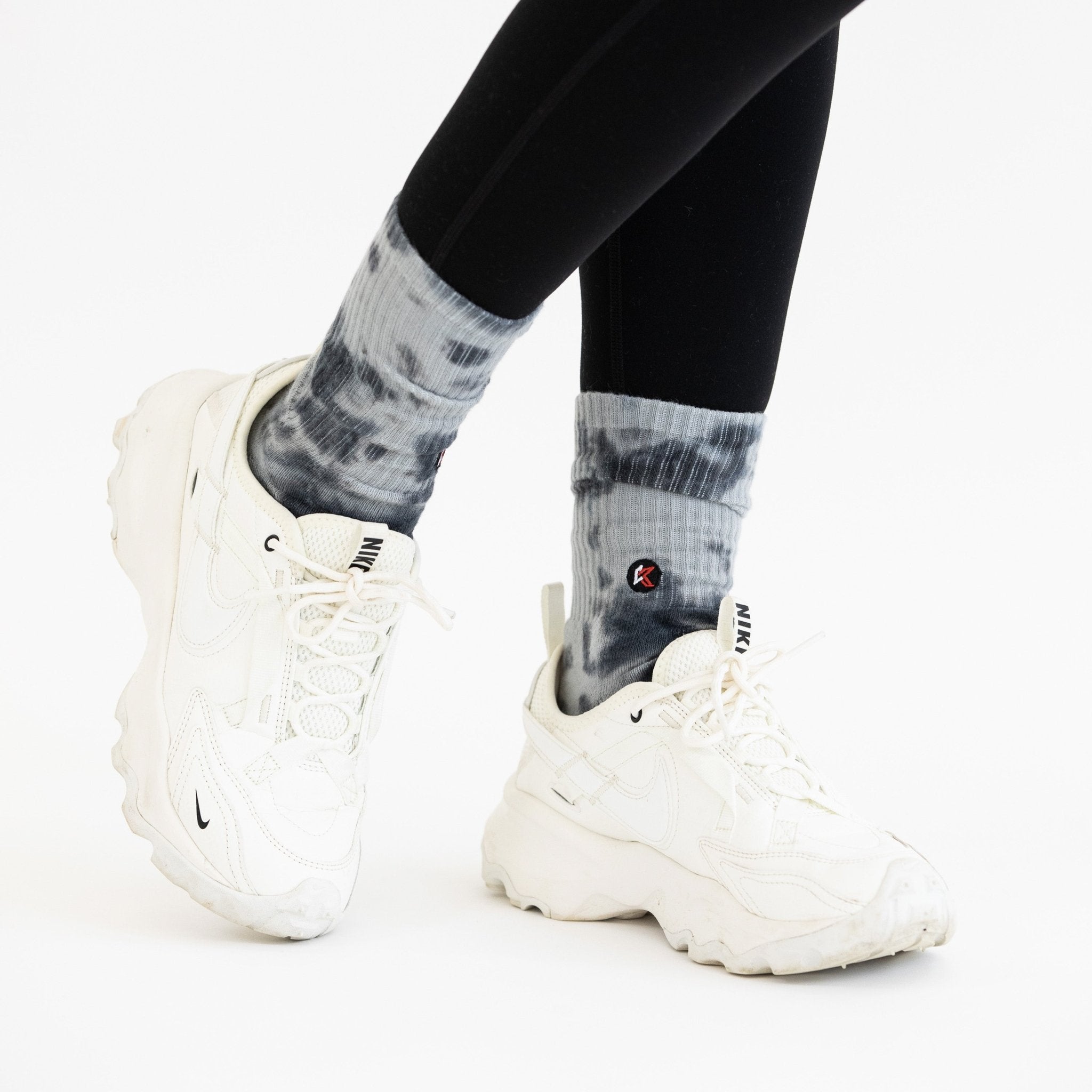 Grey Tie Dye Crew Sock - Kecks