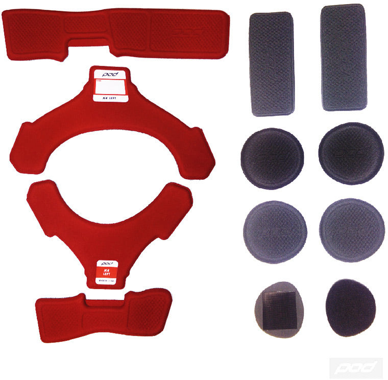 K4 MX Pad Set featuring high-quality protective pads for motocross riders, showcasing the pad design and materials.