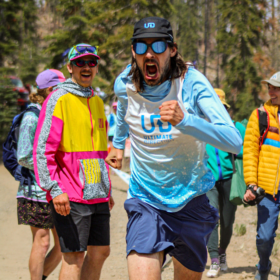 / Blue-Purple | Man running wearing Pit Viper Sunglasses