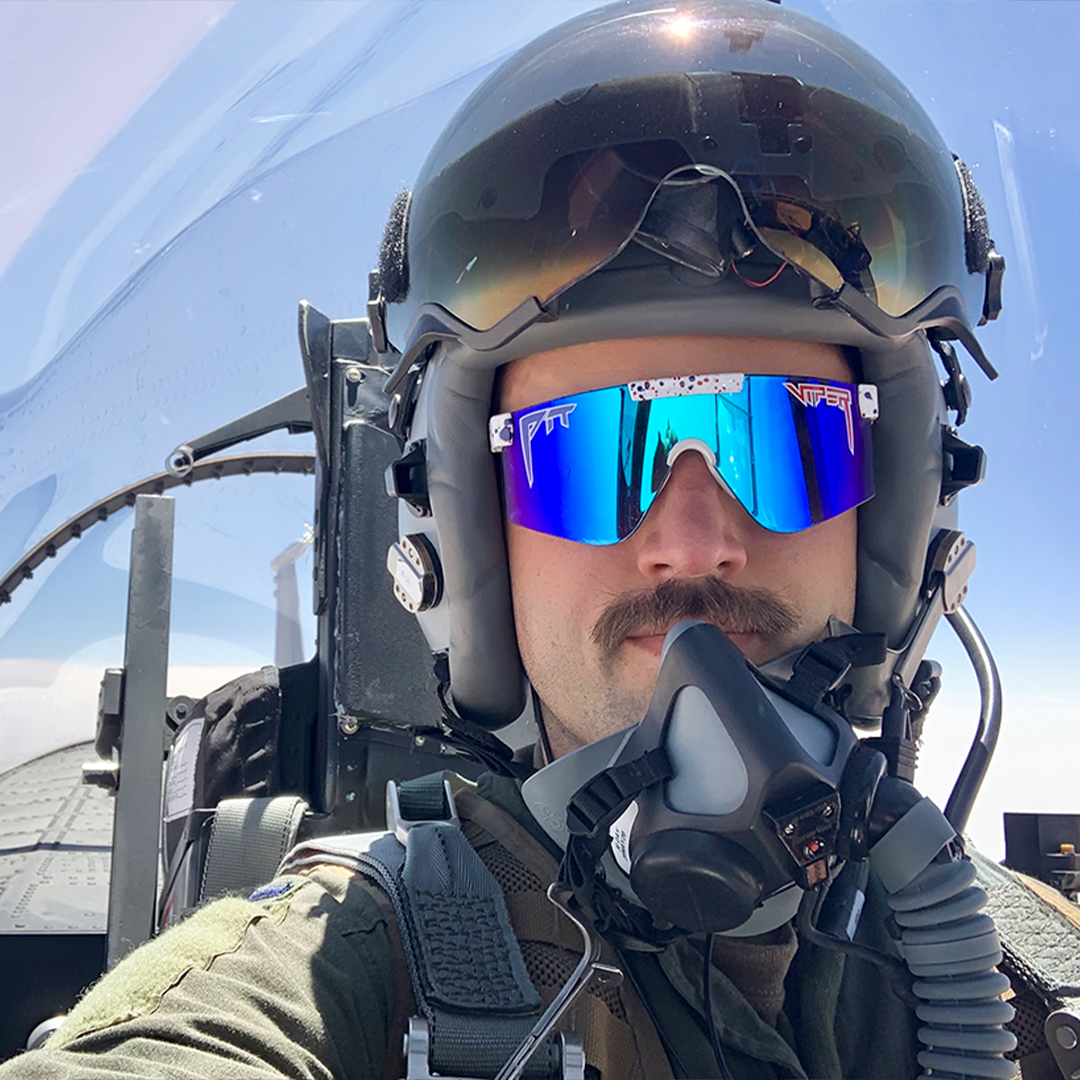 / Z87+ Blue | Pilot wearing Pit Viper Sunglasses