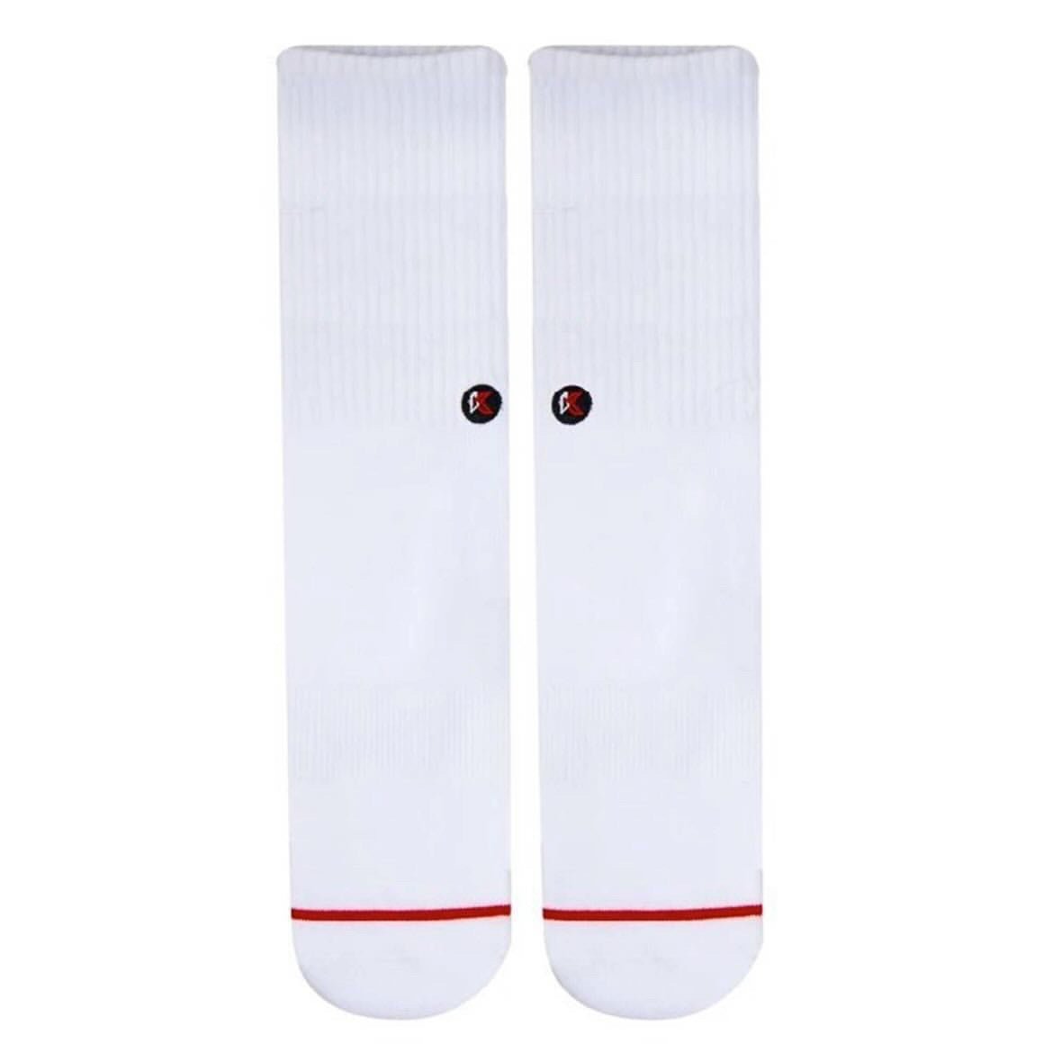 Solid White Crew Sock - Kecks