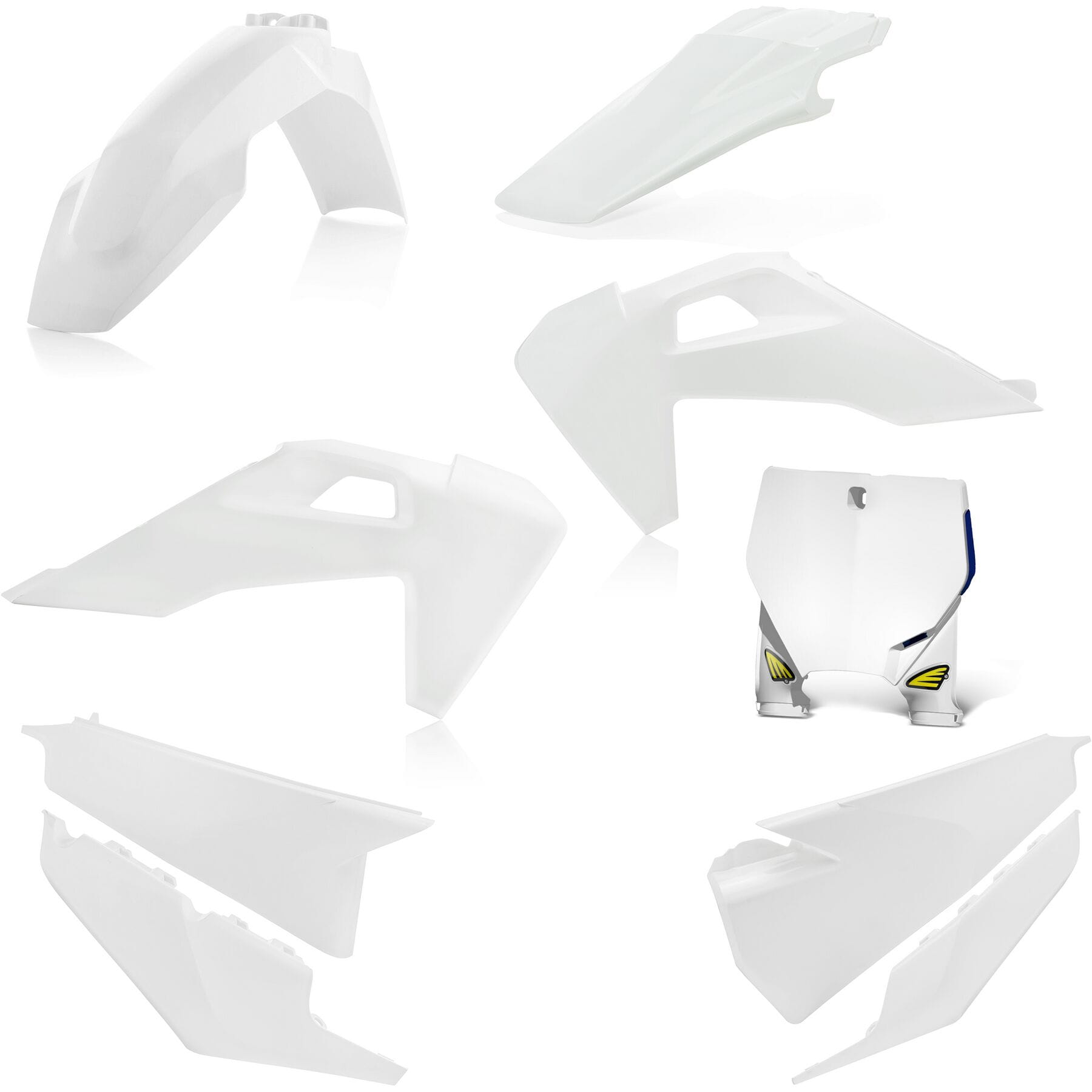 5 Piece Plastic Kit for Husqvarna TC/FC 2019-2022 in White