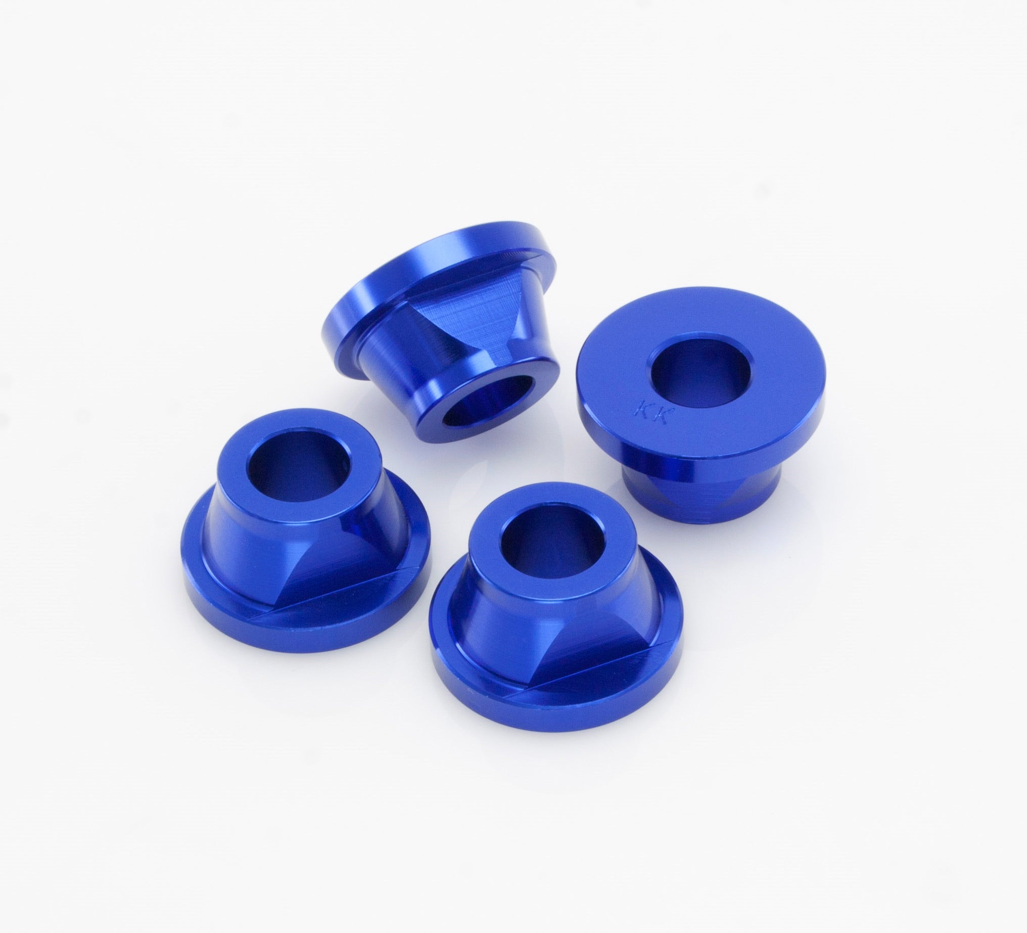 Rubber killer blue grips for Yamaha YZF250 and YZF450, 4 pieces, designed for improved handling and comfort.