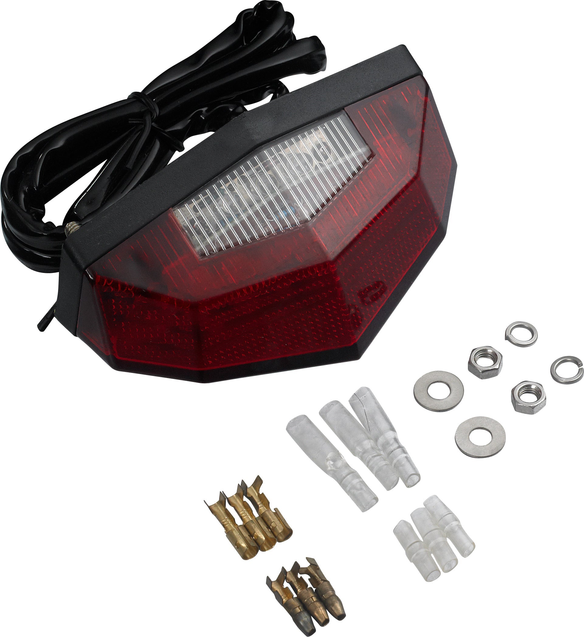 Edge 2 tail light in vibrant red color, showcasing its sleek design and bright illumination features.