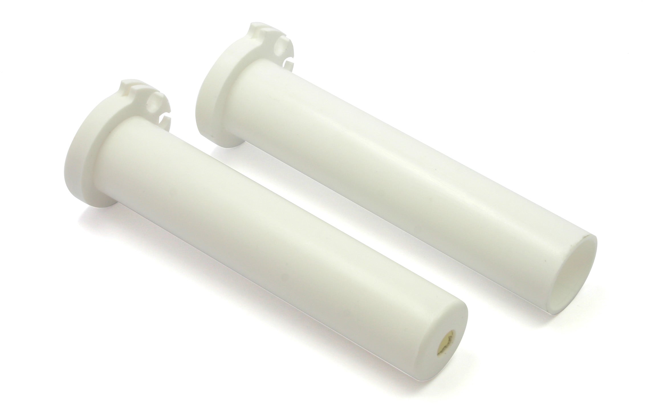 Throttle tube in white color for closed end, designed for CRF150 models from 2007 to 2022.