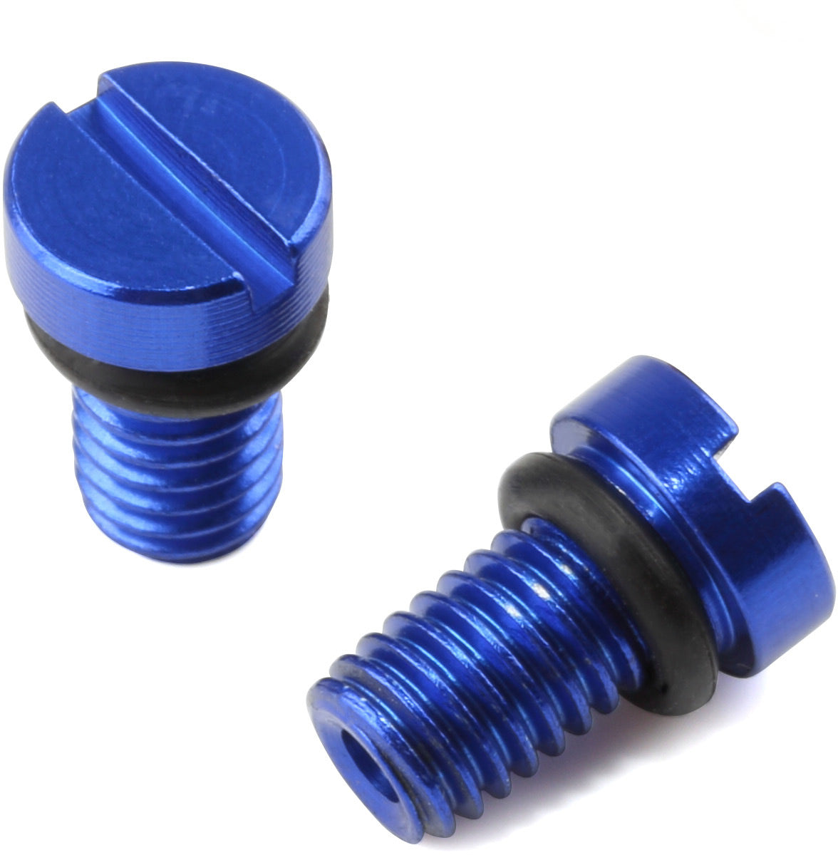 Fork Air Valve Cap Screw KYB/SHOWA 2pcs - high-quality replacement parts for motorcycle suspension, showcasing durable metal construction and precision design.