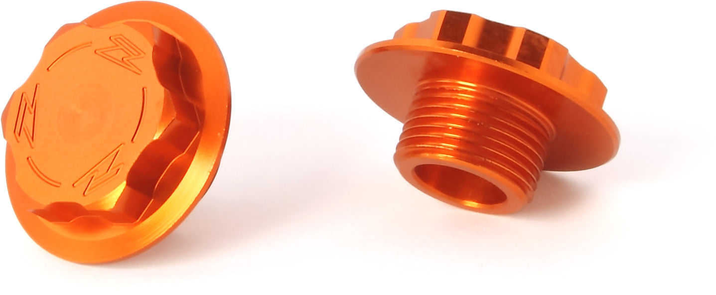 Steering stem nut SX/SXF/EXC/F 125-530 in orange color, designed for off-road motorcycles.