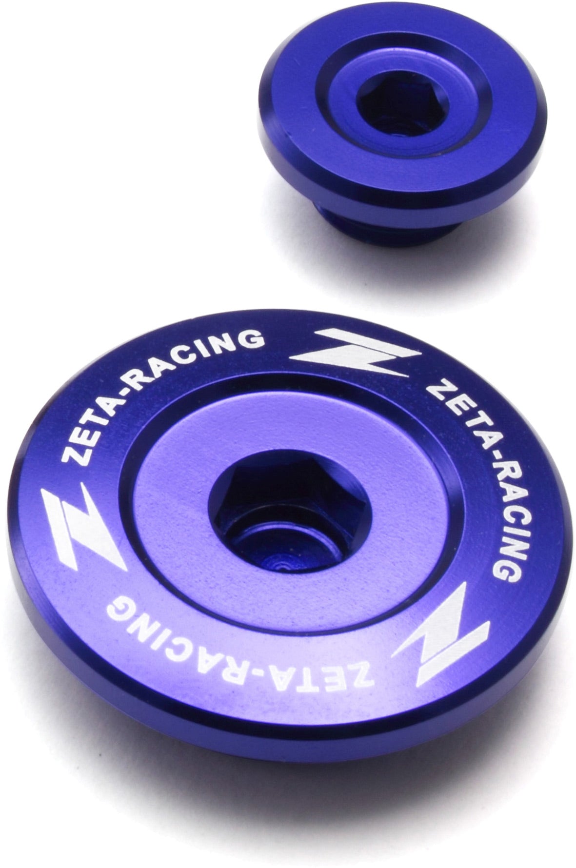 Engine plugs for Husqvarna FC/FE 250/350/450 2014-2021, featuring blue nuts, bolts, and washers.