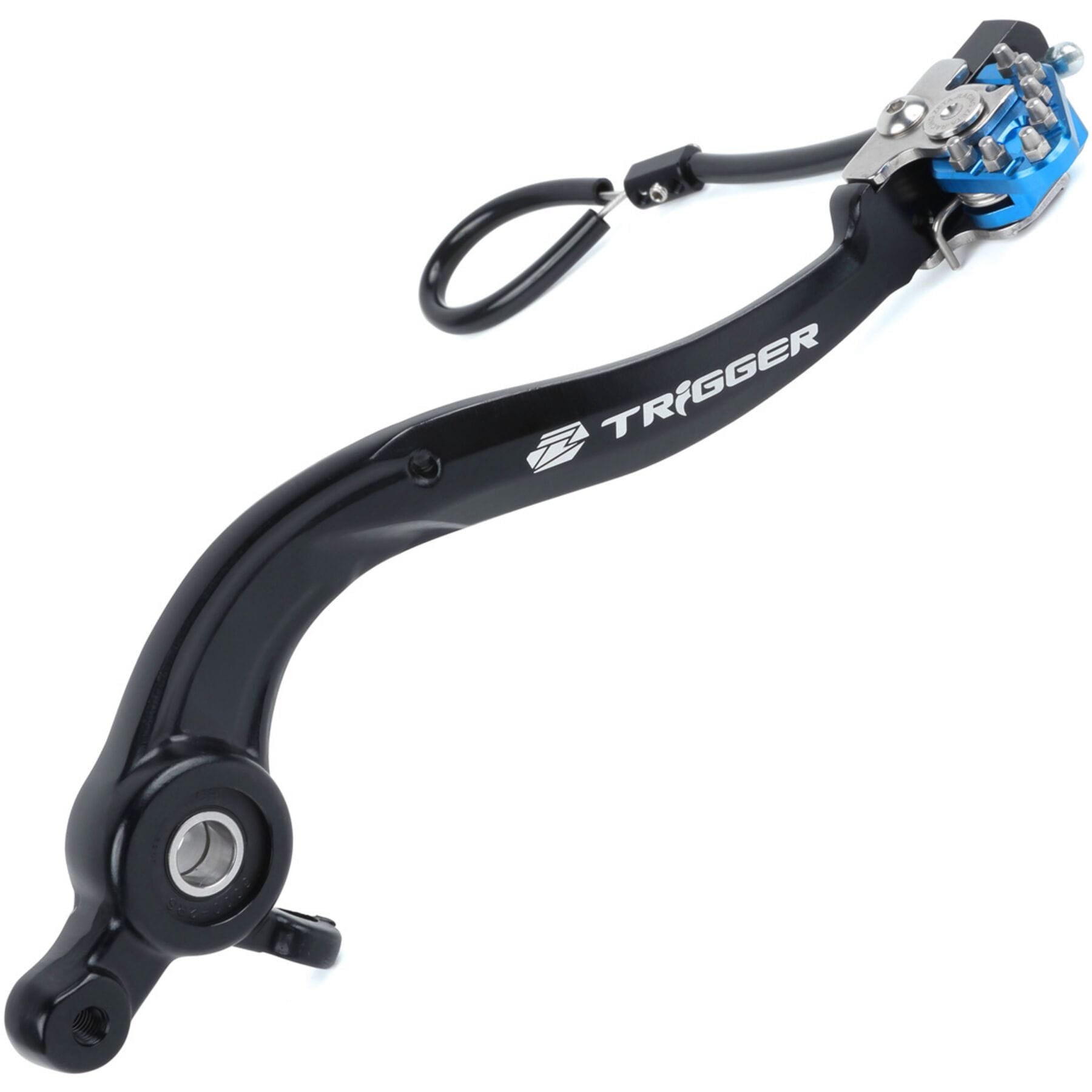 Trigger Rear Brake Pedal Lever for Husky FC 16-22, FE 17-22, 125/150 17-22 in blue color.