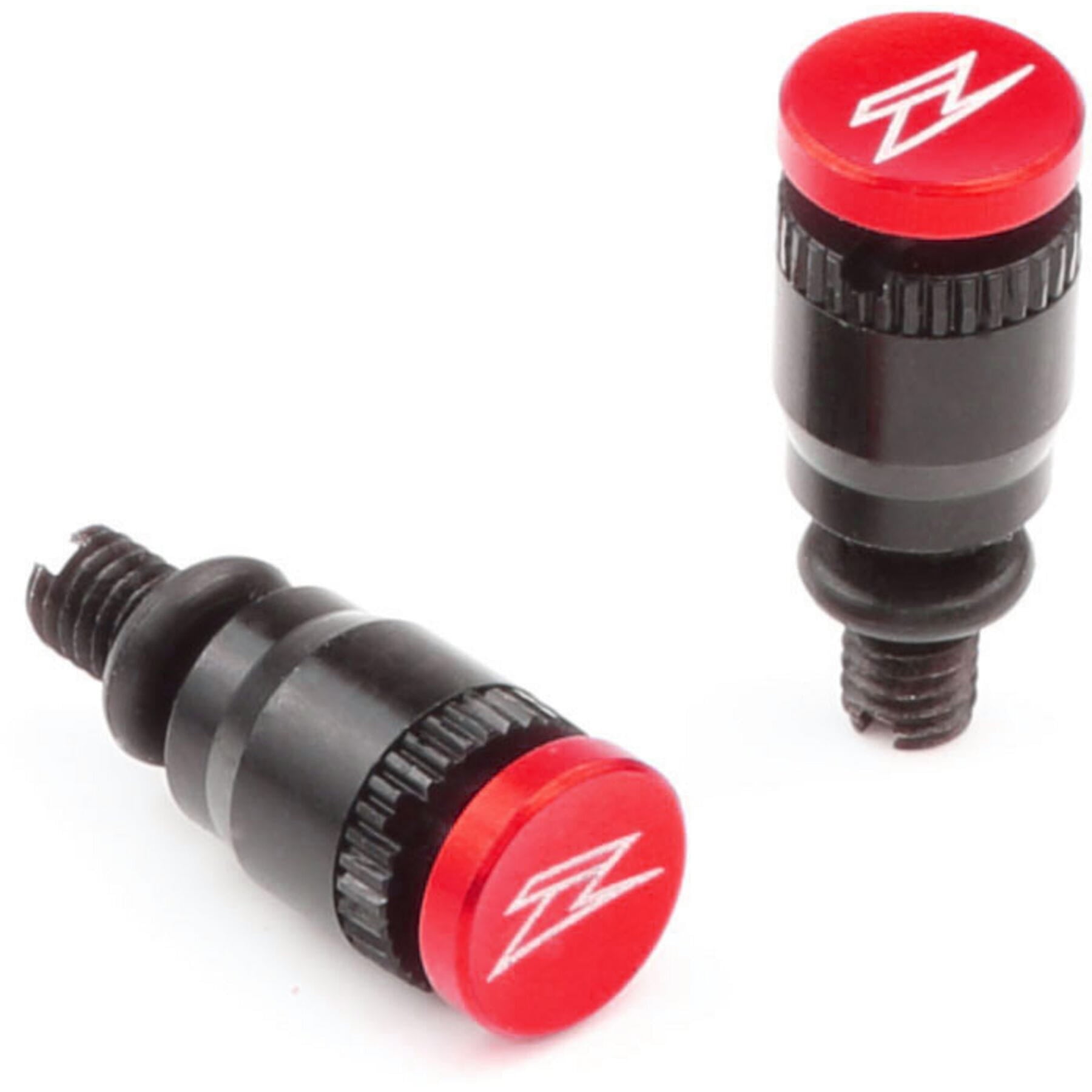 Fork Top Bleeder S-Type WP Red 2pcs - Red bicycle fork bleeder valves designed for optimal performance and easy installation.