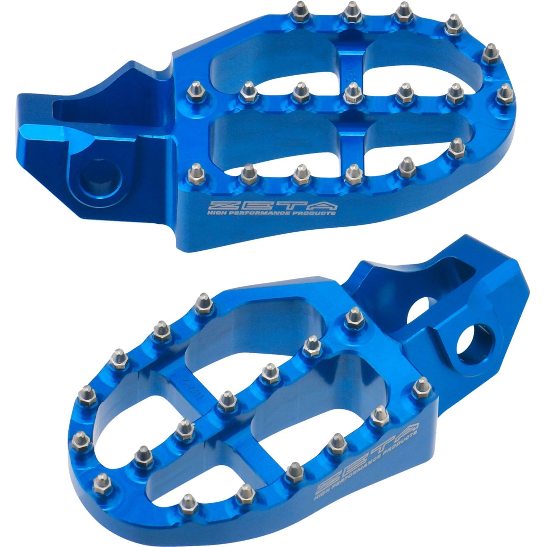 Aluminum footpegs in blue for Husky FC 2016-2022 and TE/FE 2017-2022 motorcycles.