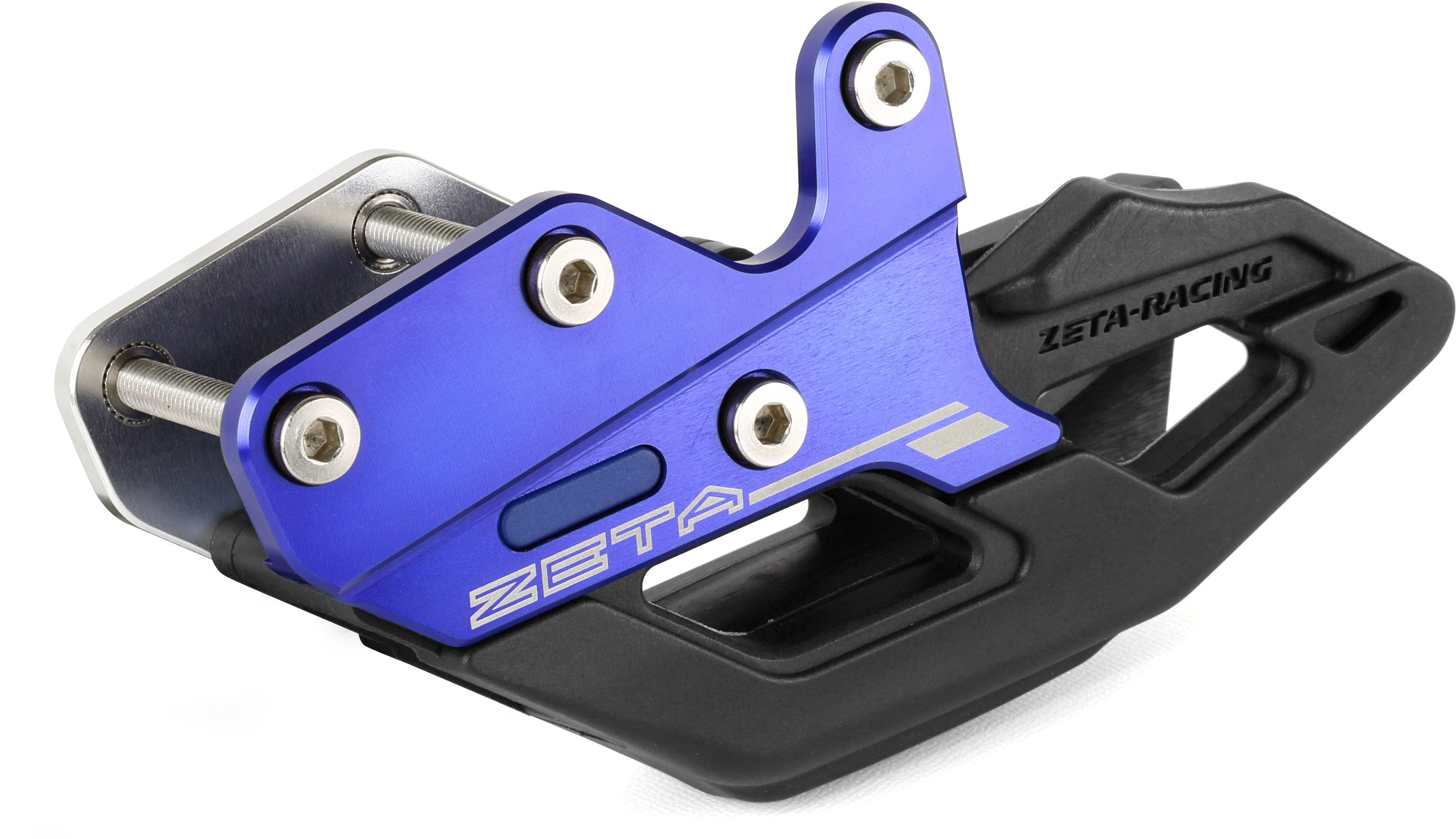 Chain Guide WR250R/X in Blue color, designed for enhanced chain stability and protection in off-road motorcycle riding.