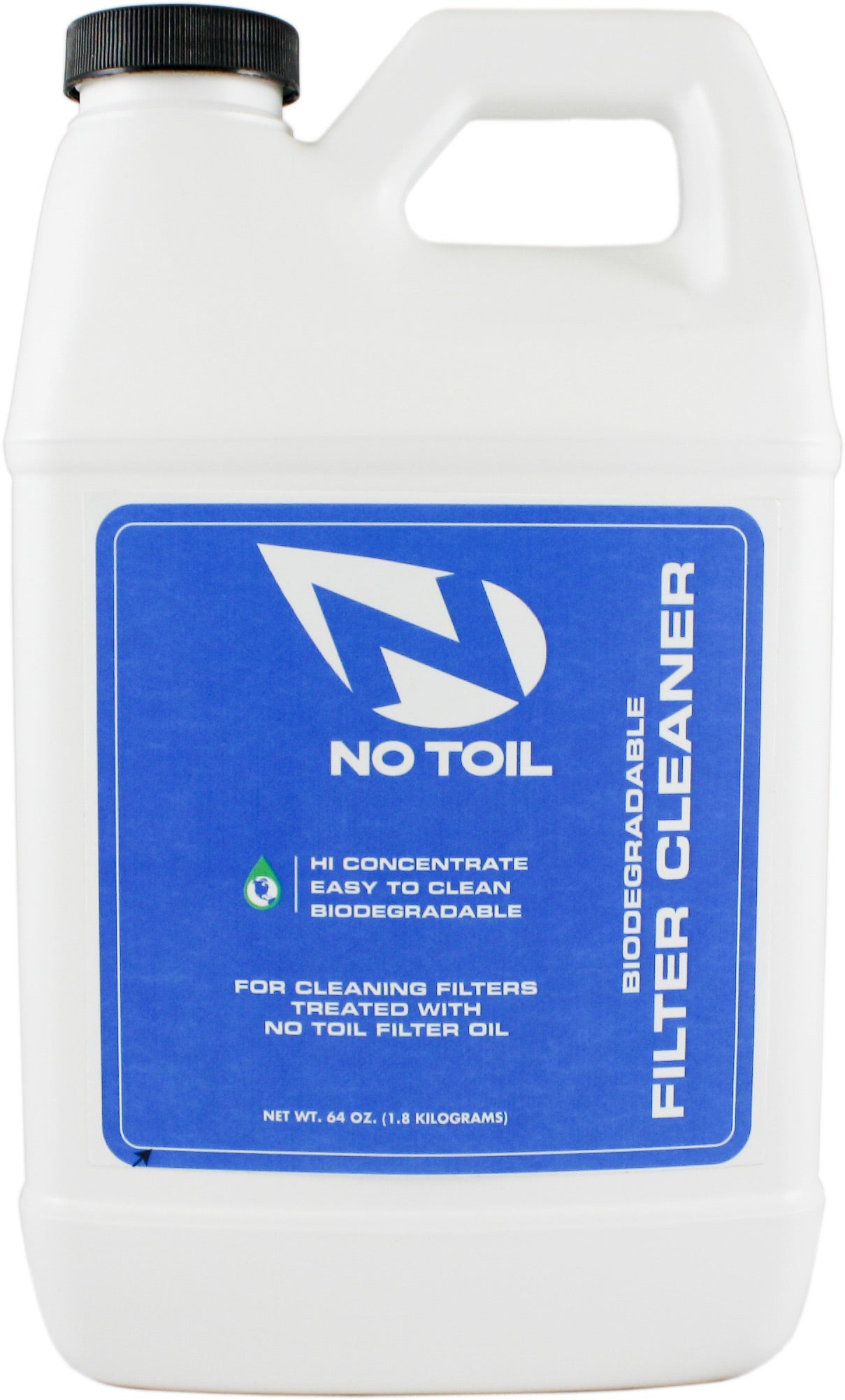 NoToil Filter Cleaner 1/2 gallon container for cleaning air filters.