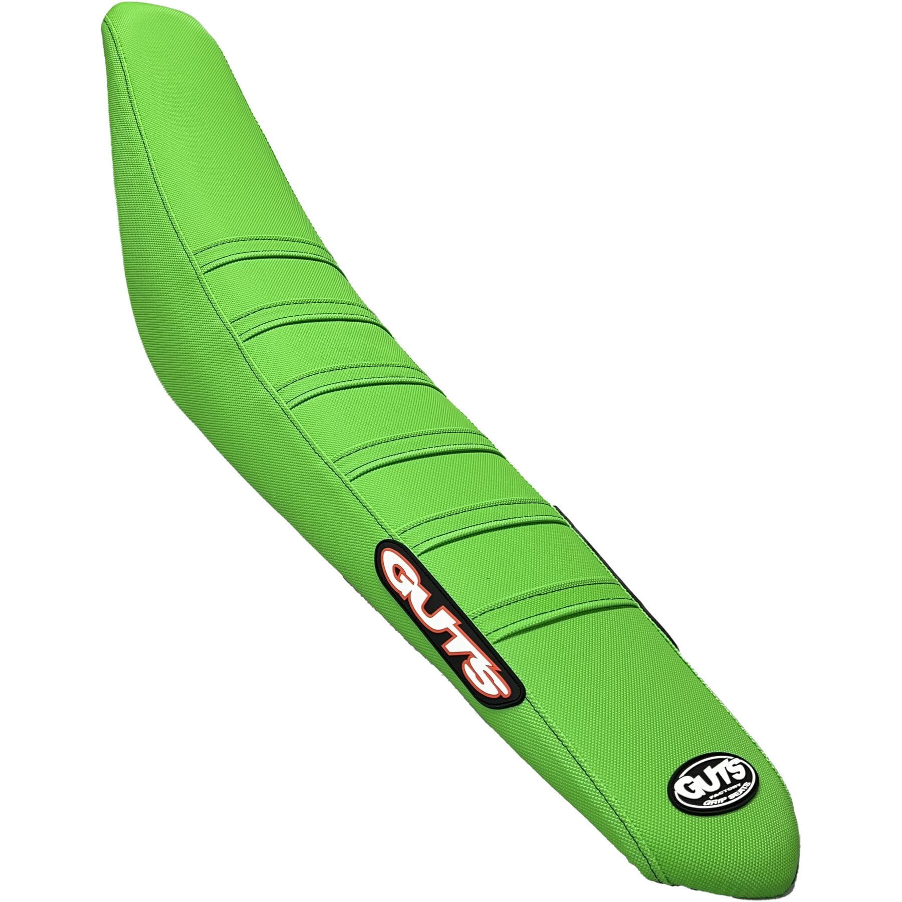 Ribbed Velcro cover in green with green ribs for Kawasaki KX250 (2021-2024) and KX450 (2019-2023)