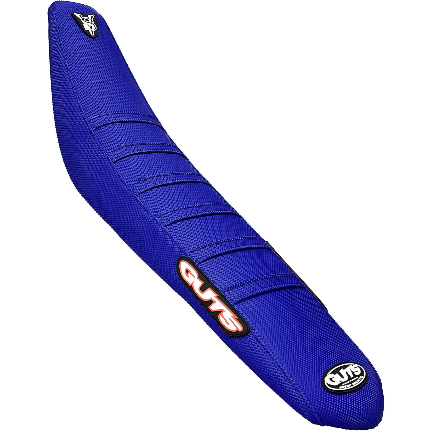 Ribbed Velcro Cover in blue with blue ribs for Yamaha YZ125 and YZ250 models from 2002 to 2021.