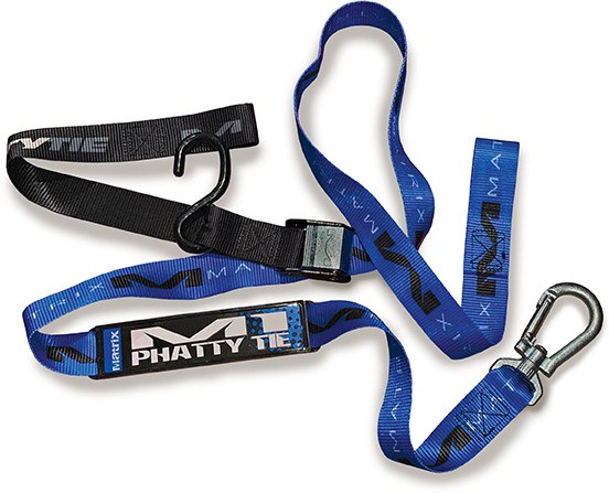 M1.5 Phatty Tie Down Set with heavy-duty straps and secure hooks for safe transportation.