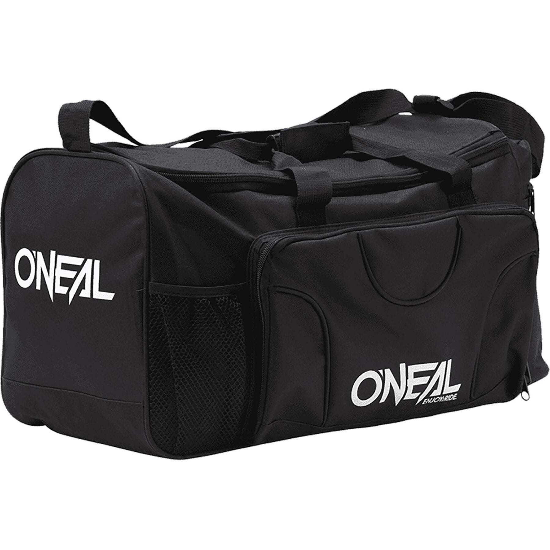 ONL TX2000 Gear Bag in black color, showcasing its durable design and spacious compartments for gear storage.