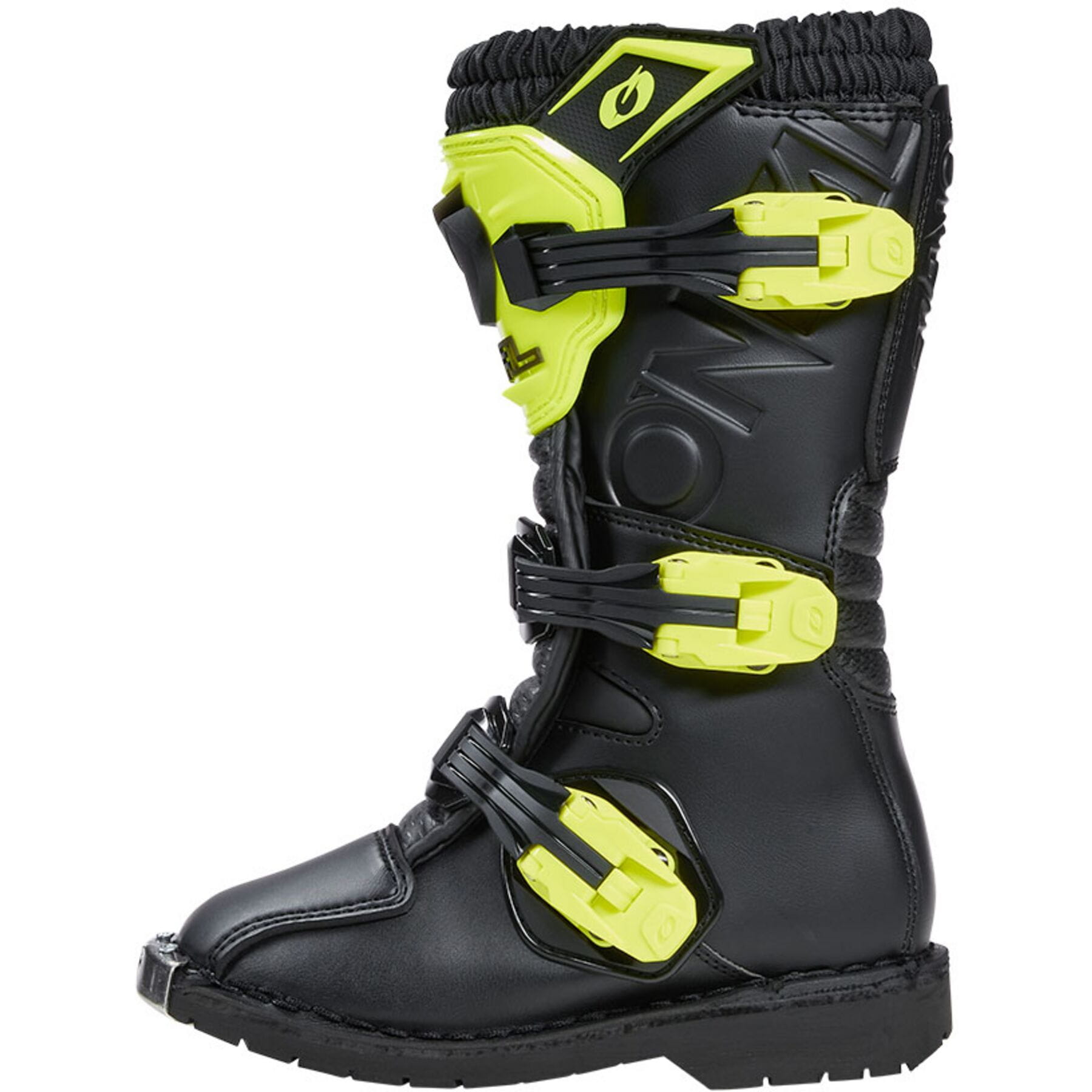 Rider Pro Youth Boot in Neon Yellow, featuring a stylish design and durable construction for young riders.