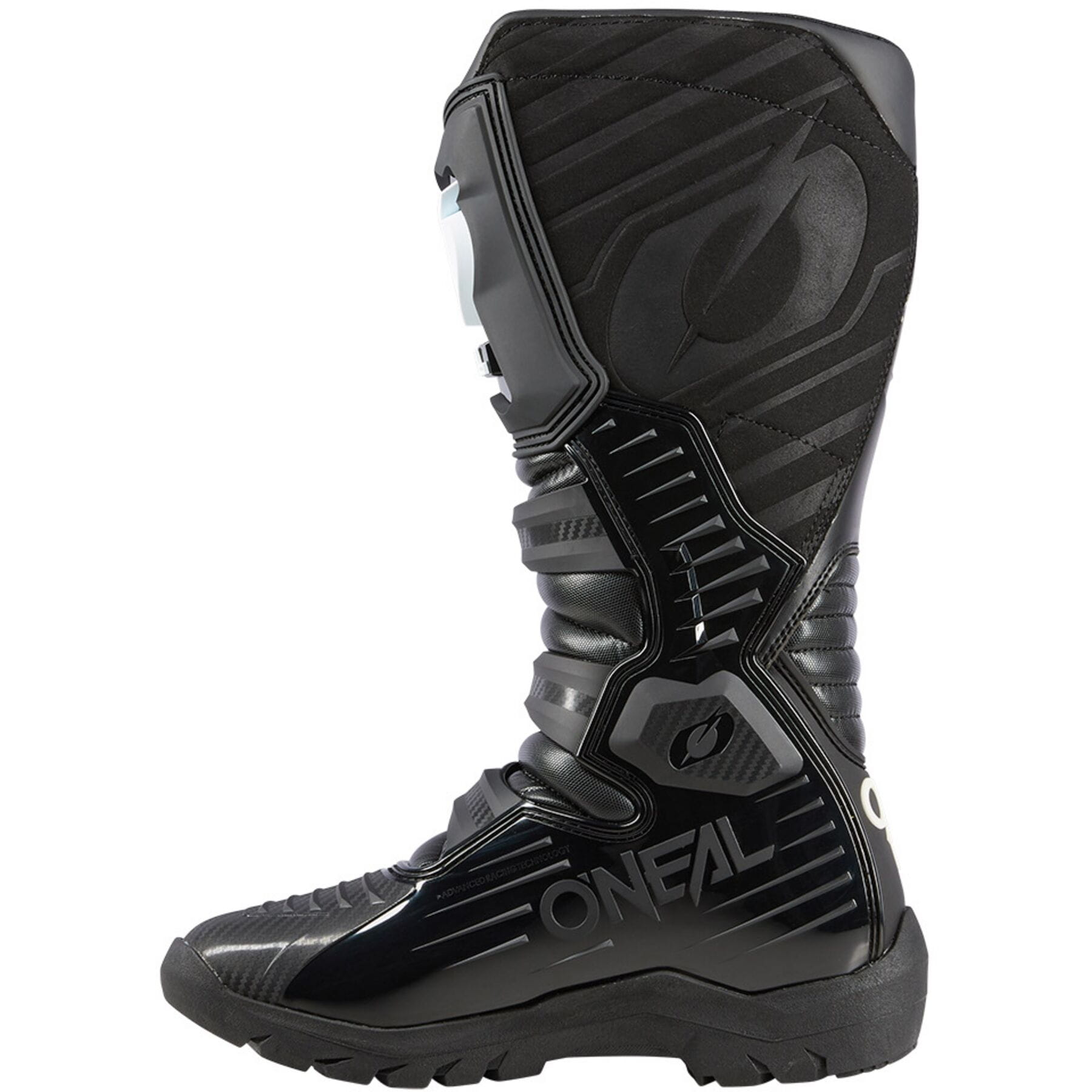 RMX Enduro Boot in black color, size 7, showcasing rugged design suitable for off-road biking.