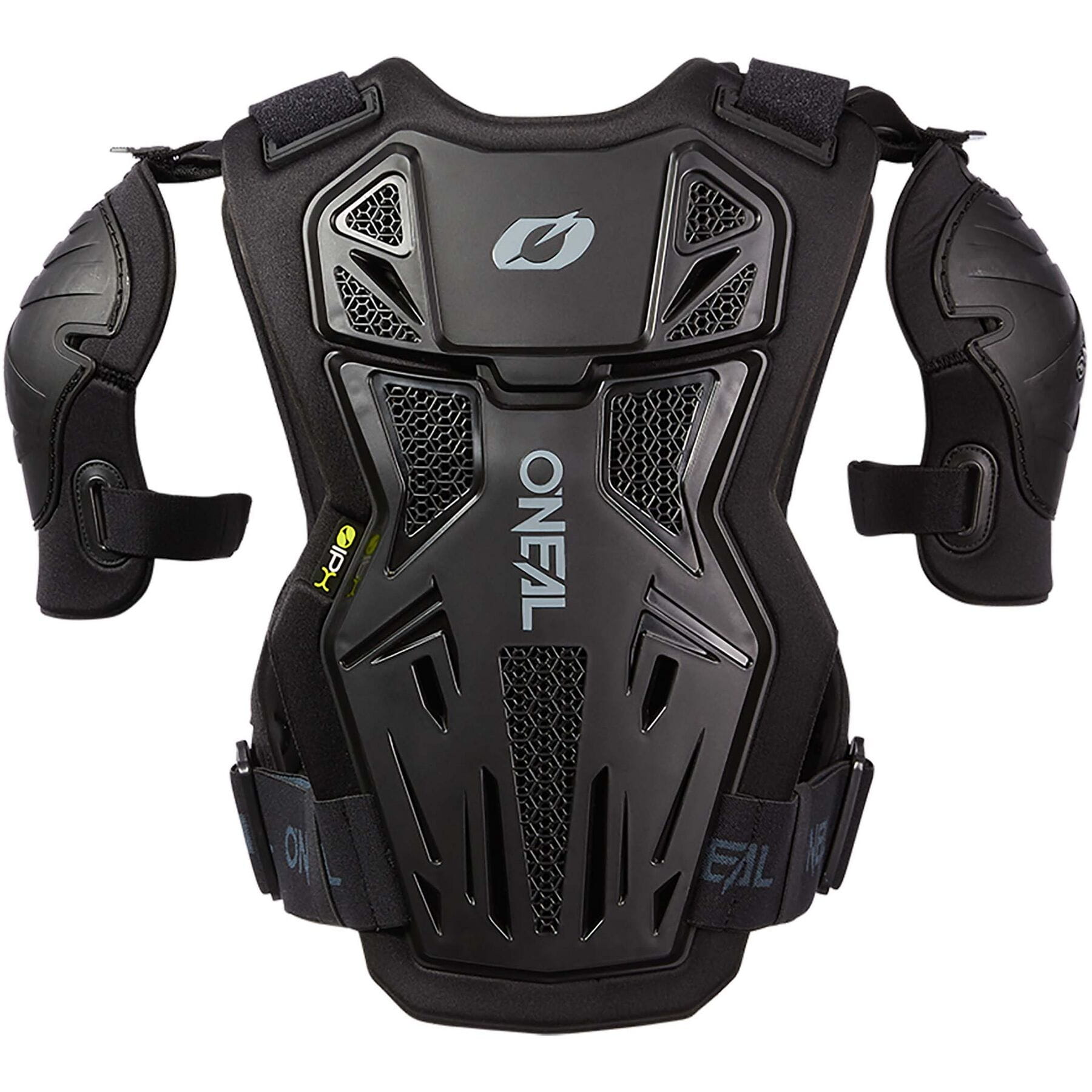 SPLIT Chest Protector PRO V.22 in black color, designed for maximum protection and comfort during sports activities.