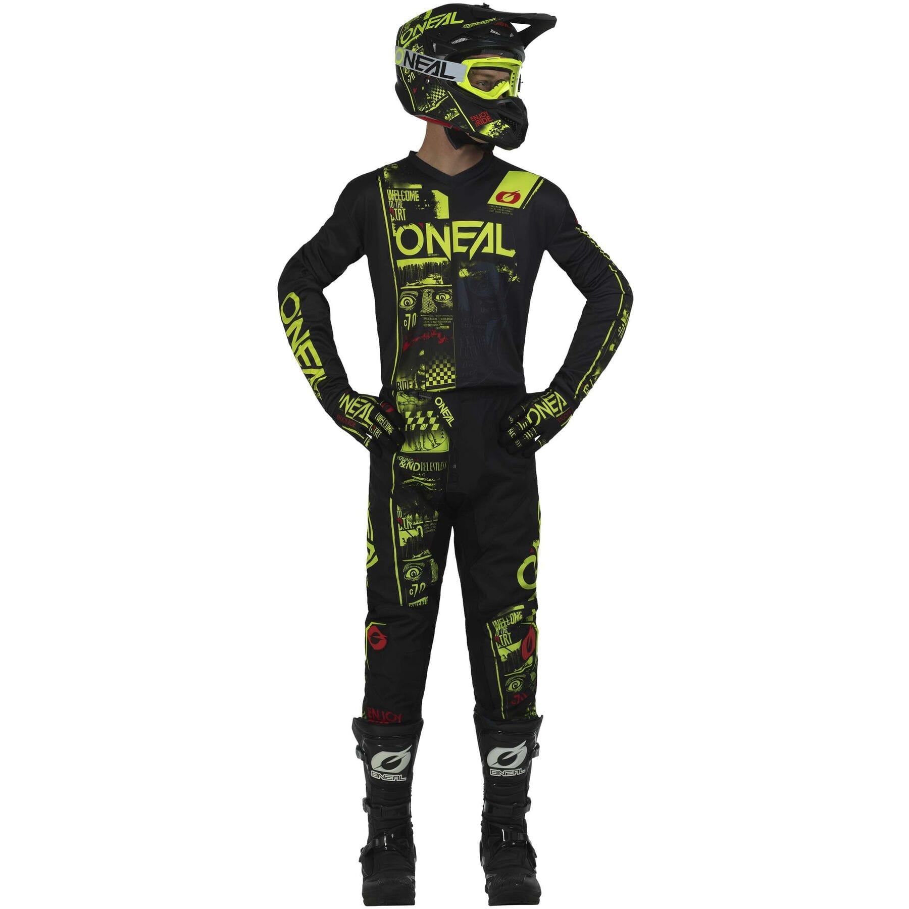 ELEMENT Youth Jersey ATTACK V.23 neon yellow/black