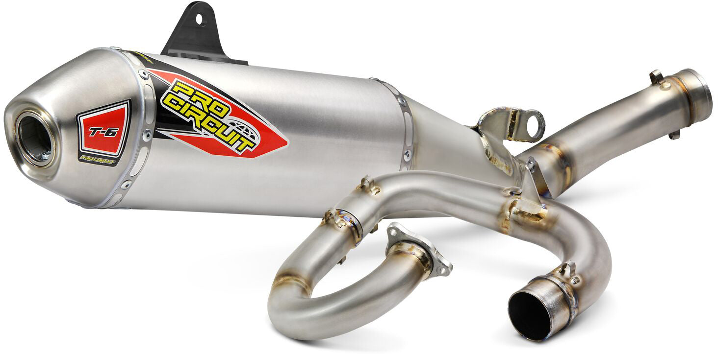 T-6 Stainless System for YZ450F 2018-2019 motorcycle exhaust system