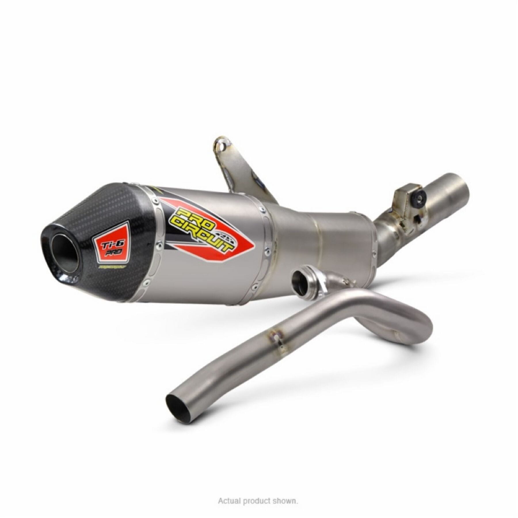 Ti-6 Pro System with carbon end cap for Honda CRF450 2021-2023, showcasing high-performance exhaust design.