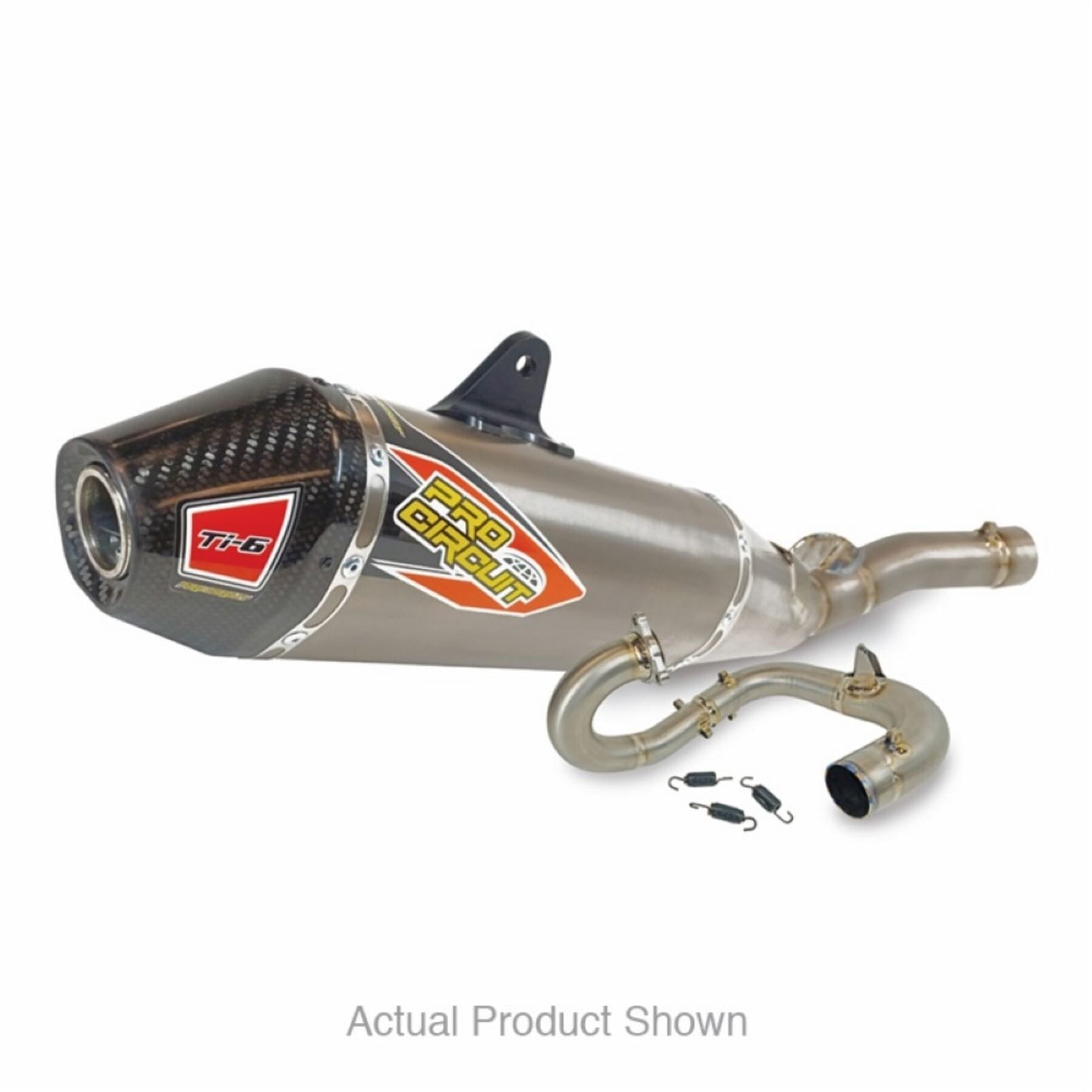 TI-6 Titanium exhaust system with carbon end cap for Yamaha YZ450F 2023 model