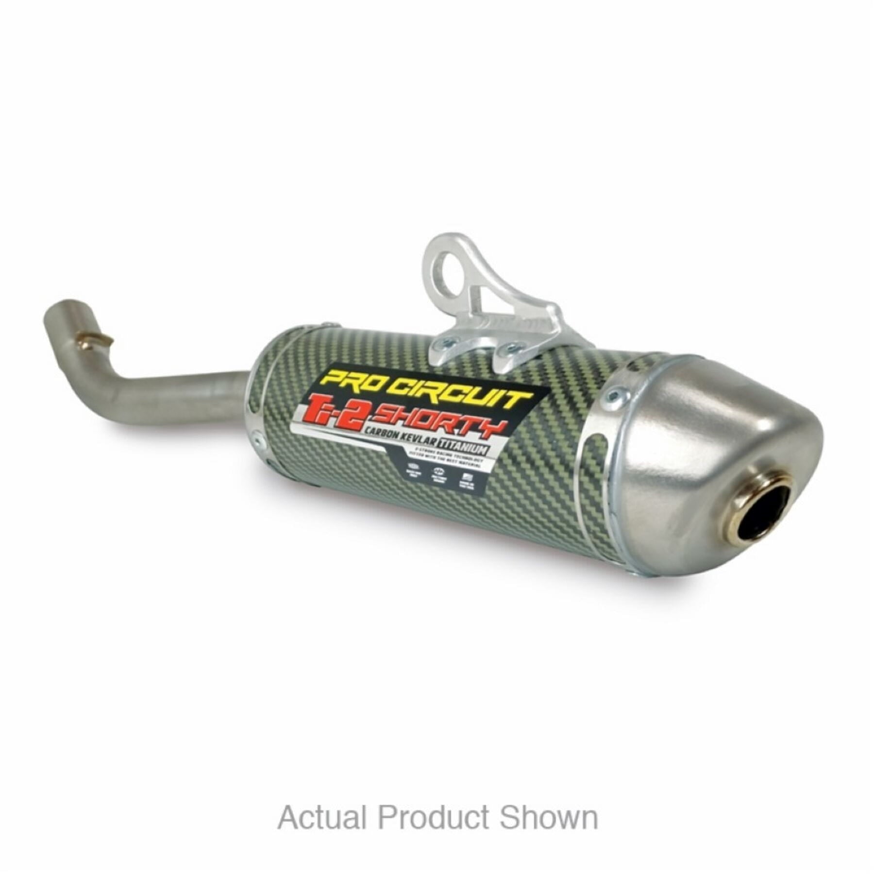 Ti-2 carbon silencer for Yamaha YZ125 2022-2023, showcasing a sleek design and high-performance features.