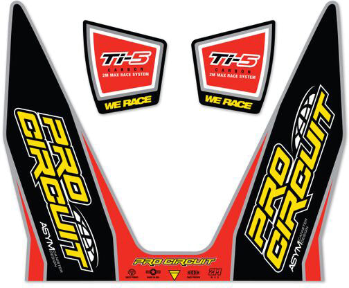 Replacement Ti-5 decals for enhanced customization and style.