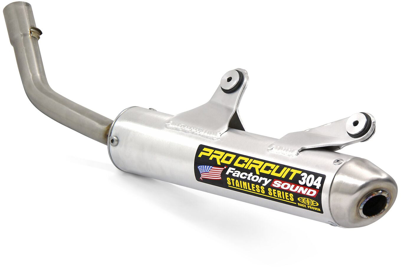 304 silencer for Honda CR125R 1987-1988, showcasing durable construction and sleek design.