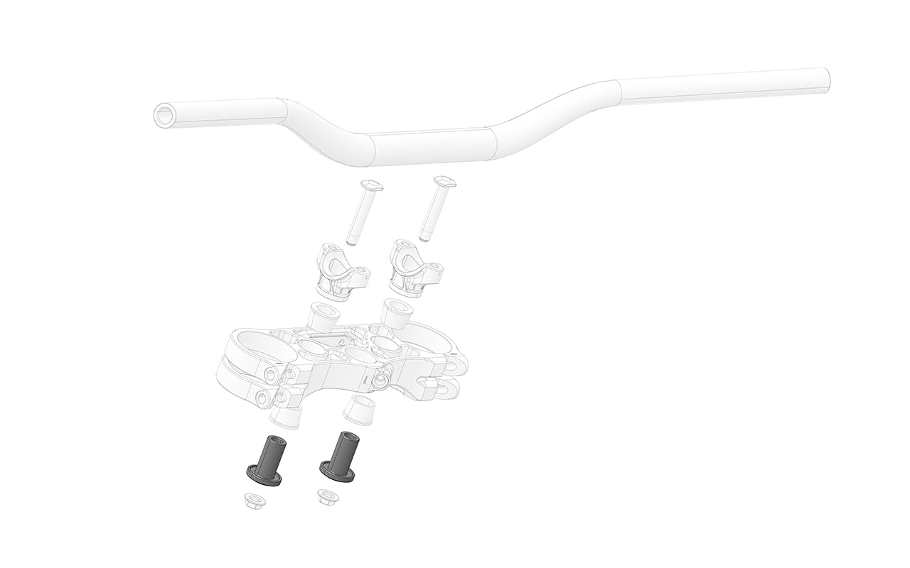 Handlebar Bracket Bushing for motorcycles, close-up view